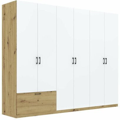 Bristol 250 Εξάφυλλη Ντουλάπα με Καθρέπτη 269x54x210cm Άσπρο Bristol 250 Εξάφυλλη Ντουλάπα με Καθρέπτη 269x54x210cm Άσπρο