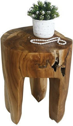 Side Table Natural L30xW30xH40cm. Beige Side Table Natural L30xW30xH40cm. Beige
