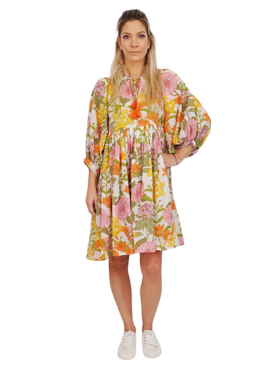 Καλοκαιρινό Mini Φόρεμα Floral