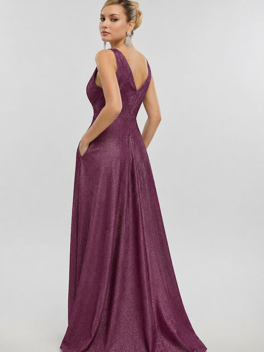 Summer Maxi Dress for Wedding / Christening Purple
