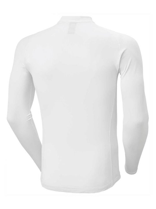 Helly Hansen Waterwear UPF 50+ Ανδρική Μακρυμάνικη Αντηλιακή Μπλούζα Λευκή