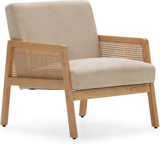 Πολυθρόνα Debra 76.5x68x78cm Beige