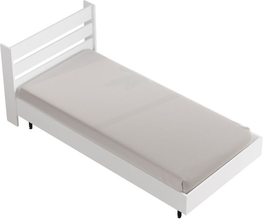 Suffolk Einzelbett für Matratze 100x200cm Weiß