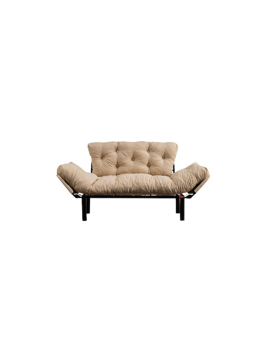 Tonne Διθέσιος Καναπές Κρεβάτι Μπεζ 155x70x85εκ.