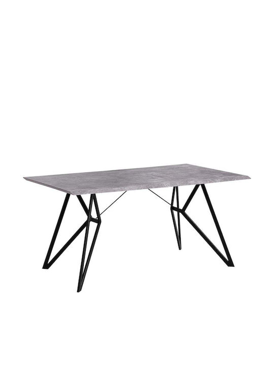 Tisch Speisesaal Ausziehbar aus Zement Rosa 160x90x76cm