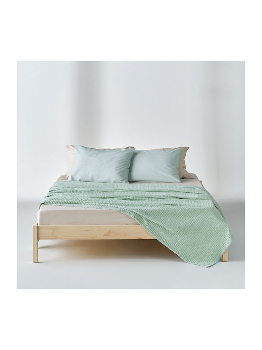 Kentia Cecilia Σετ Κουβέρτα Πικέ King Size 260x240εκ. Πράσινη