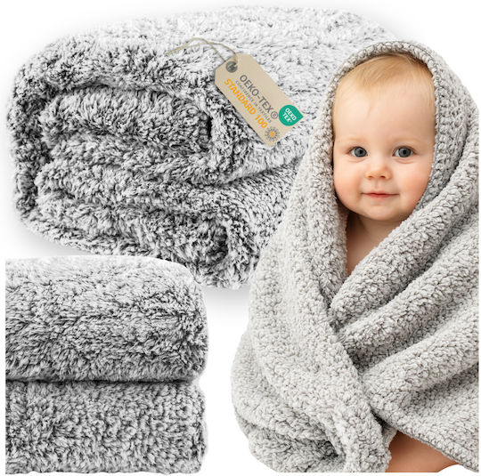 Sherpa Διπλή 200x220εκ. Gray Melange