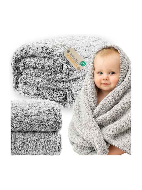 More&Deco Sherpa Single Blanket 160x200cm Gray Melange