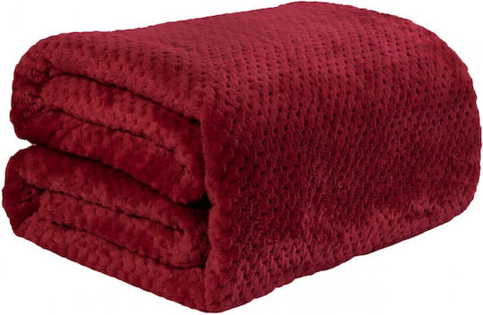 Ehome Fleece Blanket Double 220x240cm Red 11 Gift Double Fleece Blanket PopCorn 220x240