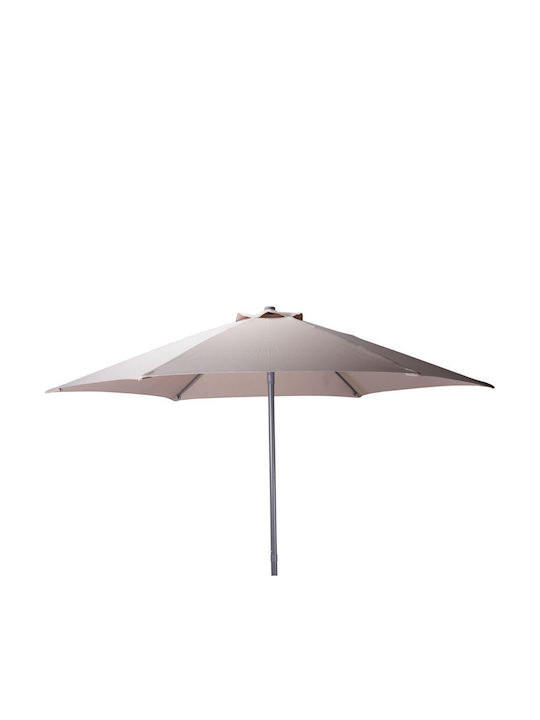 Professional Round Metal Brown Parasol Φ2.3m