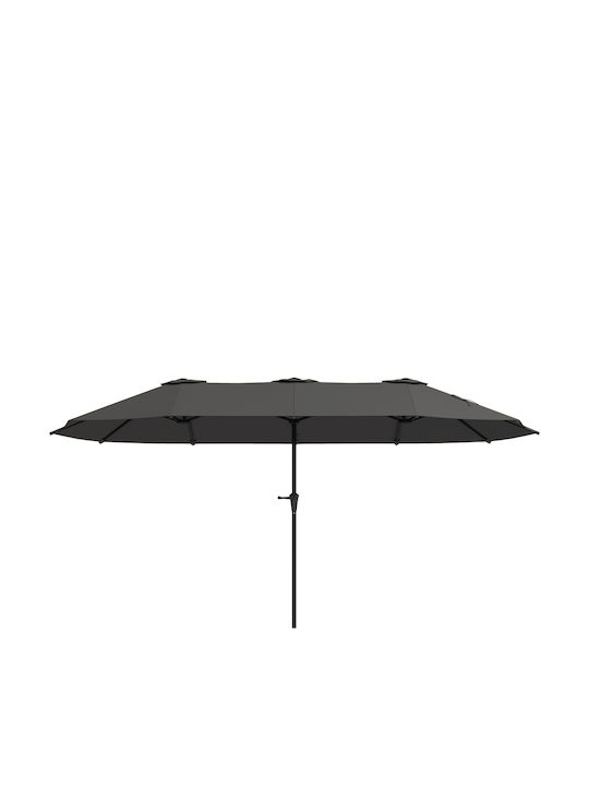 Umbrelă Rotundă Metalică Neagră Φ4xÎnălțime 2.34m