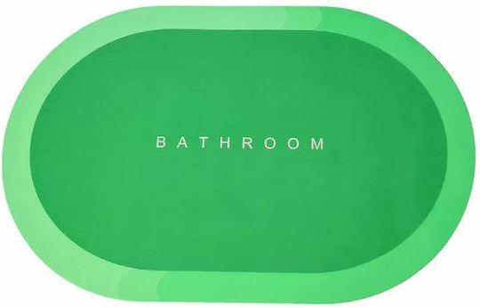 Πατάκι Μπάνιου Οβάλ Green 57x38εκ.