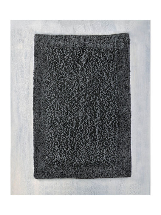 Rythmos Bath Mat Cotton Rimmon 120-137-021 Gray 60x90cm