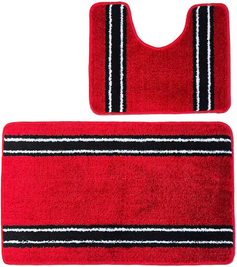 Kotonia Home Set Badematten Rot 50x80cm 2 Stück Kotonia Home Set Badematten Rot 50x80cm 2 Stück