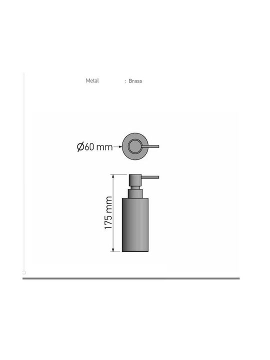 Sanco Dispenser Πλαστικό Ασημί 500ml