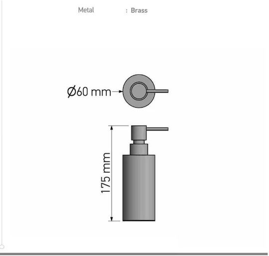 Sanco Dispenser Πλαστικό Ασημί 500ml