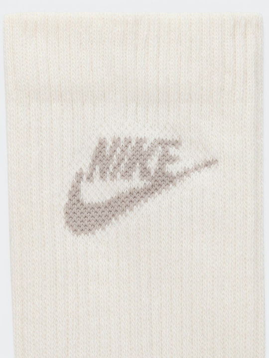 Nike Everyday Чорапи за Бягане Кафяви 3 Чифта