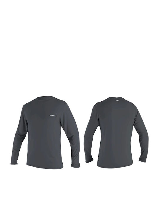 O'Neill Skins UPF 50+ Ανδρική Μακρυμάνικη Αντηλιακή Μπλούζα Γκρι
