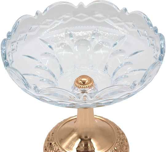 Keskor Dekorative Glasvase Gold Y18cm