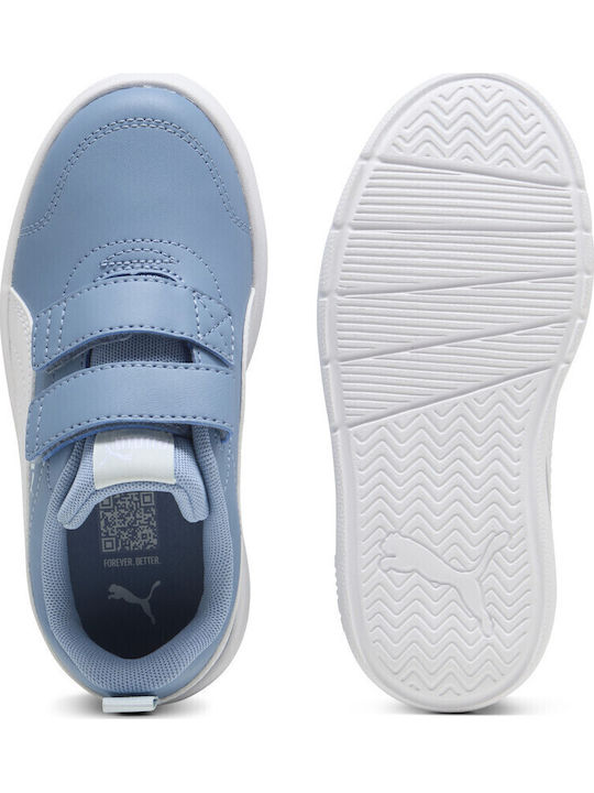 Courtflex V3 V Kinder Sneakers mit Bügel- und Schleifenverschluss Hellblau