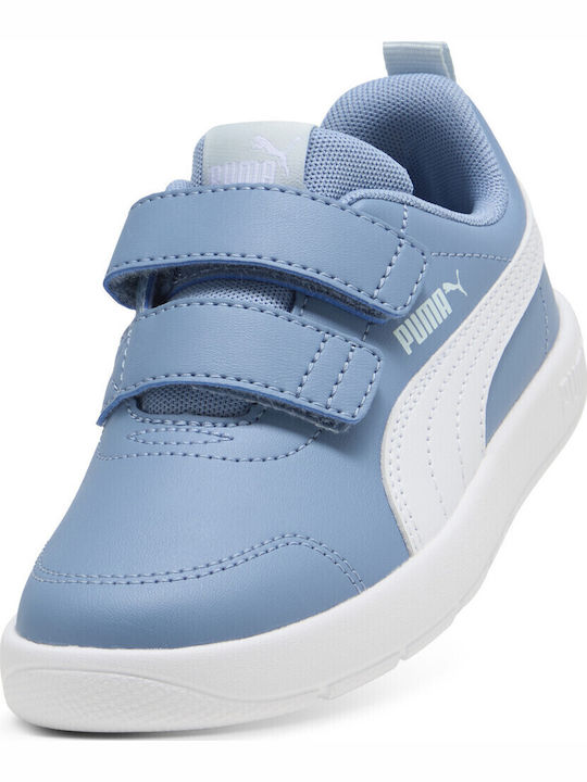 Courtflex V3 V Kinder Sneakers mit Bügel- und Schleifenverschluss Hellblau