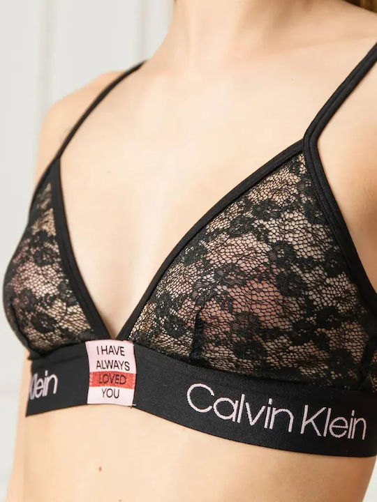Calvin Klein Бралет Бра F5670-bk-xs 31-22 Кант Прозрачен Xs Черен