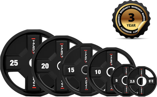 HMS Disc De Tip Olimpic 1 x 5kg Φ50mm Cu Plăci Pentru Antrenamentul De Forță