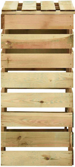 Hölzernes Außenbereich-Hocker Grün 110x58x113cm