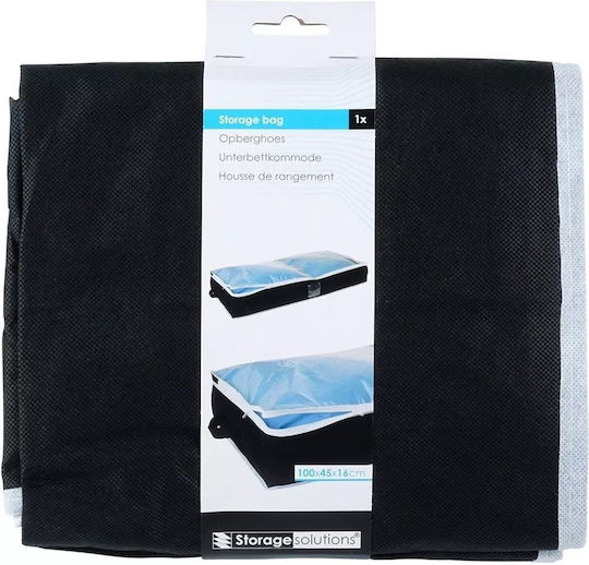 Kunststoff Kleideraufbewahrung Tasche in Schwarz Farbe 100x45x16cm