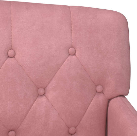 Doppelsitzer Samt Rosa 111x65x79cm