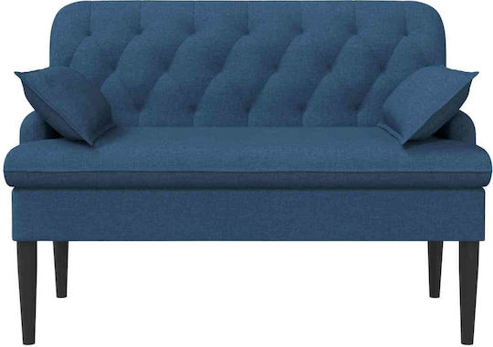 Двуместен Диван Син 111x68x80см