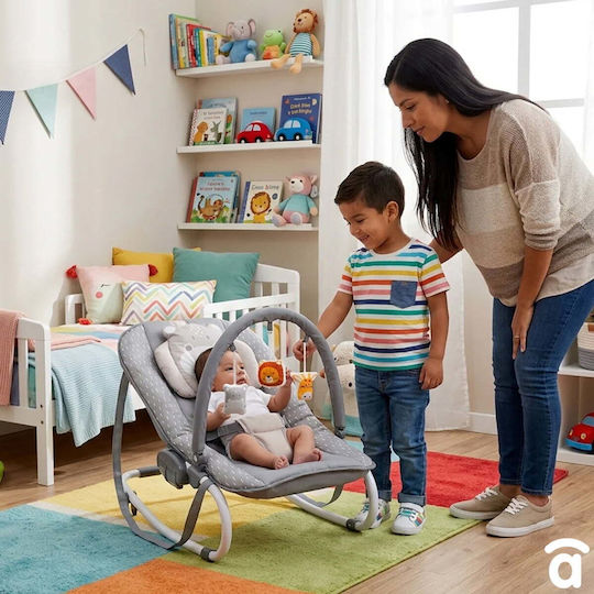 Asalvo Handbuch Babywippe Hippo Grau Für Kinder Bis 9kg