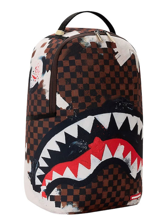 Sprayground Sharks In Paris Cotton Canvas Painted Backpack
