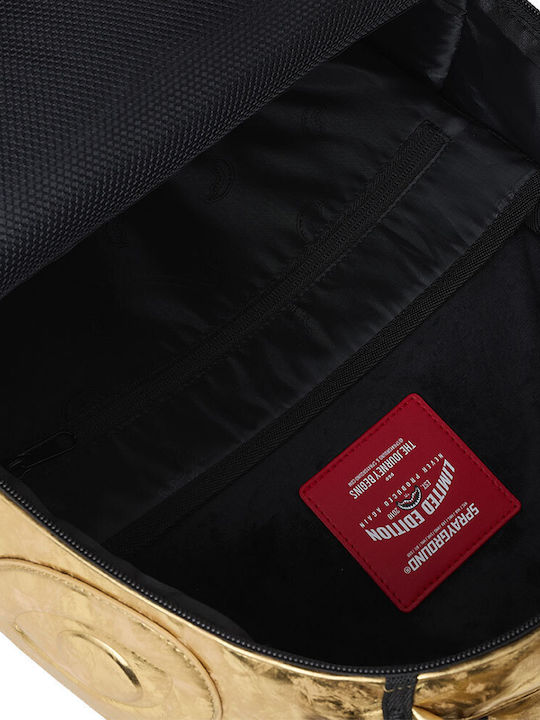 Sprayground Gold Weathered Backpack