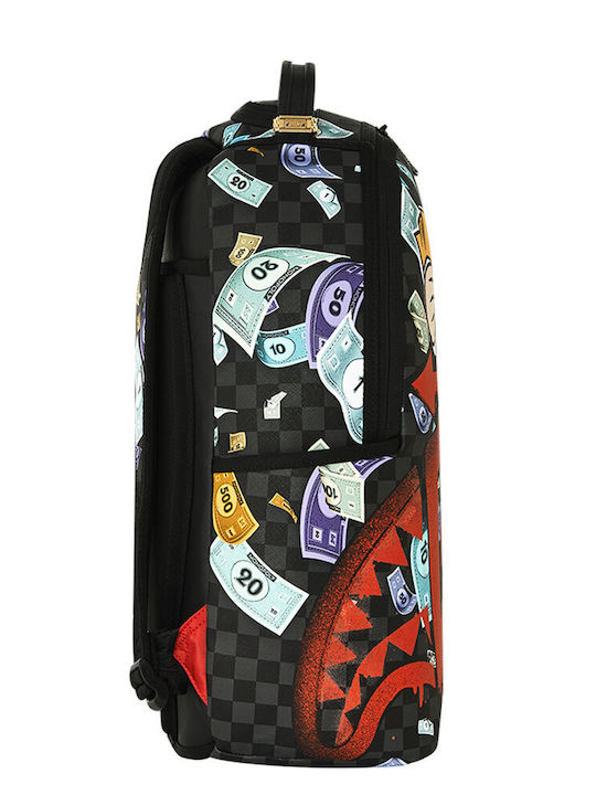 Sprayground Monopoly Go Sharkmouth Stencil School Backpack Junior High-High School Multicolour 29 x 15 x 45cm 2026