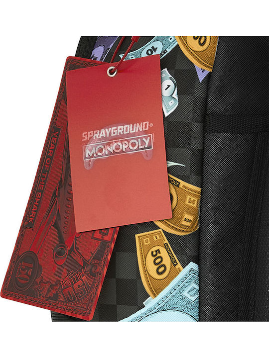 Sprayground Monopoly Go Sharkmouth Stencil School Backpack Junior High-High School Multicolour 29 x 15 x 45cm 2026