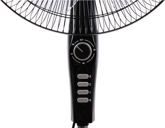 Telemax FS40-806 Ανεμιστήρας Ορθοστάτης 60W Διαμέτρου 40cm Μαύρος