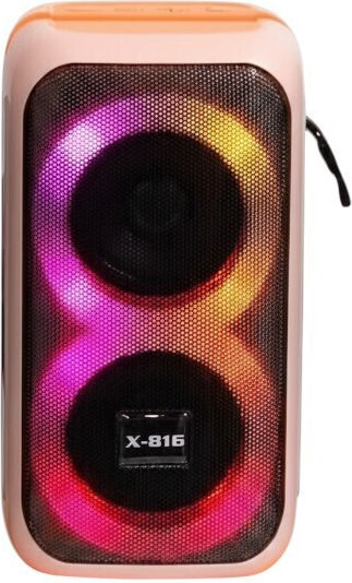 X-816 Bluetooth Speaker 8W with Battery Life up to 4 Hours Pink