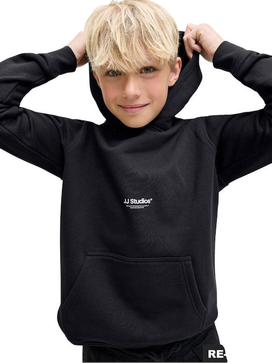 Kids Sweatshirt with Hood Black