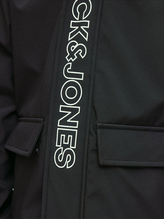 Kids Sports Jacket with Hood Black