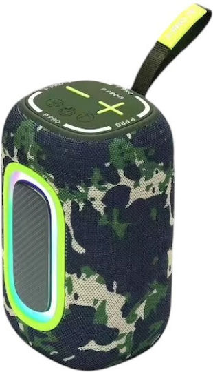 P-PRO19 Bluetooth Lautsprecher 10W mit Batterielaufzeit bis zu 4 Stunden Armeegrün