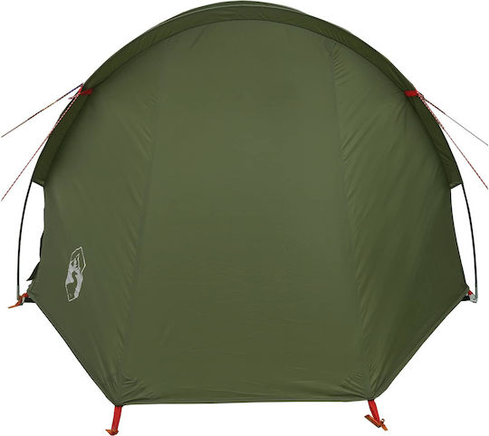 vidaXL Camping Tunnel Mountaineering Tent Green 4 Seasons Waterproof 410x175x105cm