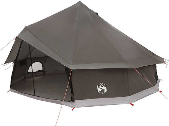 vidaXL Camping Teepee Tent Brown 500x500x300cm