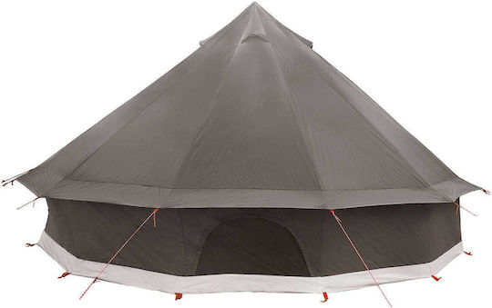 vidaXL Camping Teepee Tent Brown 500x500x300cm