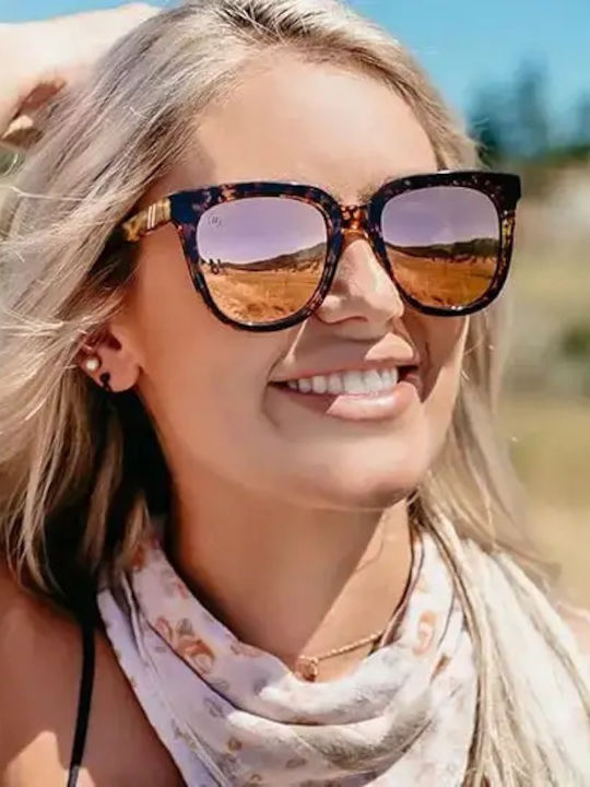 Smith Unisex Γυαλιά Ηλίου με Κίτρινο Σκελετό και Χρυσό Polarized Καθρέφτη Φακό
