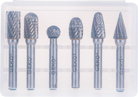 Tungsten Carbide Metal Router Bit Set 6mm Geko