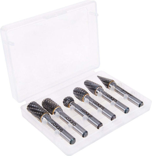 Tungsten Carbide Metal Router Bit Set 6mm Geko