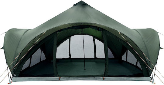 vidaXL Camping Teepee Tent Khaki 500x500x350cm
