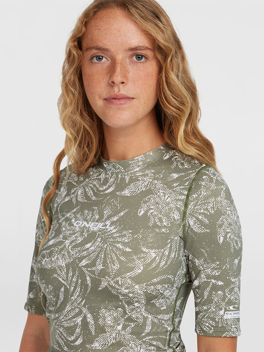 O'Neill O'Neill Essentials UPF 50 Women's Short Sleeve Sun Protection Shirt Green