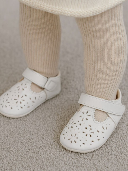 Bobux Бебешки пантофки за прегръдка Бели Soft Sole